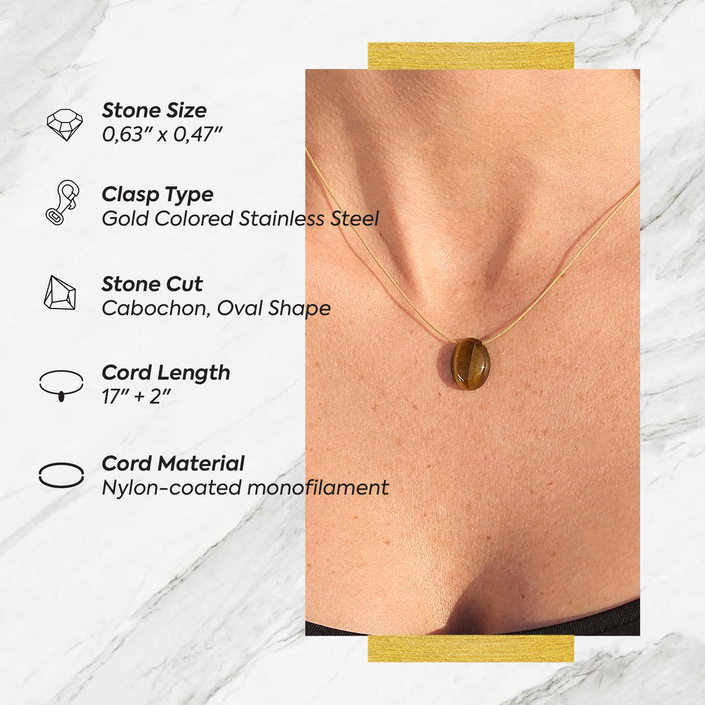 Leo Zodiac & Touch – Tiger’s Eye Necklace