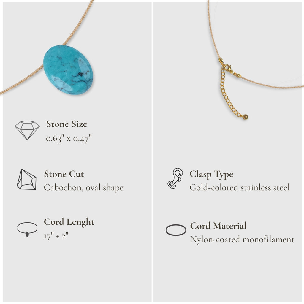 Sagittarius Zodiac & Touch – Turquoise Necklace