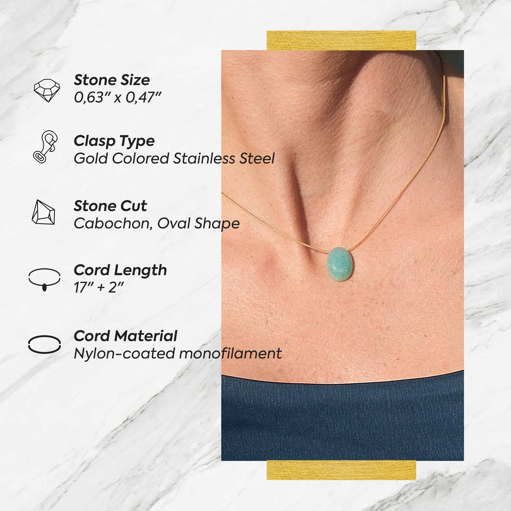 Virgo Zodiac & Touch – Amazonite Necklace
