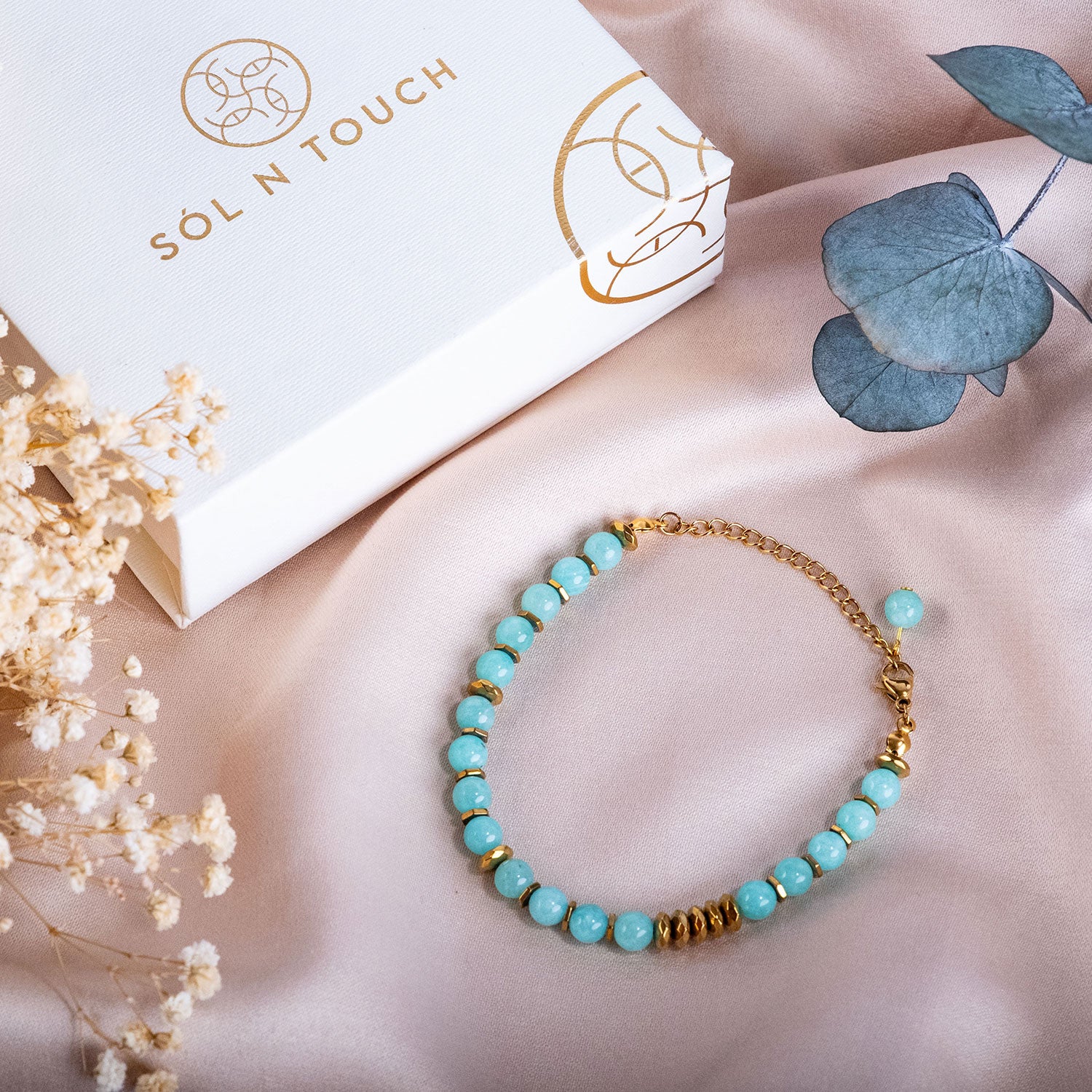 Fresh Start Moment – Amazonite Bracelet (Gold Version)