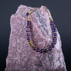 Awakening Moment – Amethyst Necklace Bracelet (Gold Version)