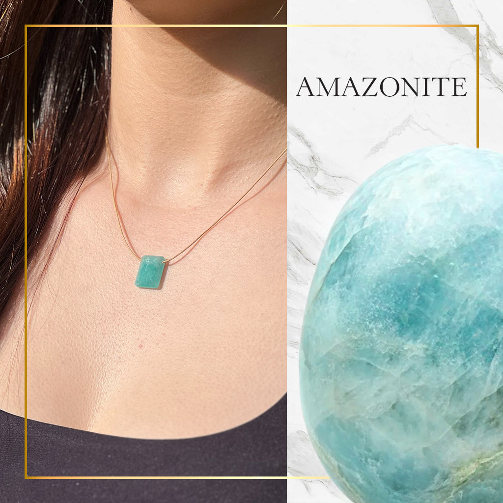 Throat Chakra & Touch – Amazonite Necklace