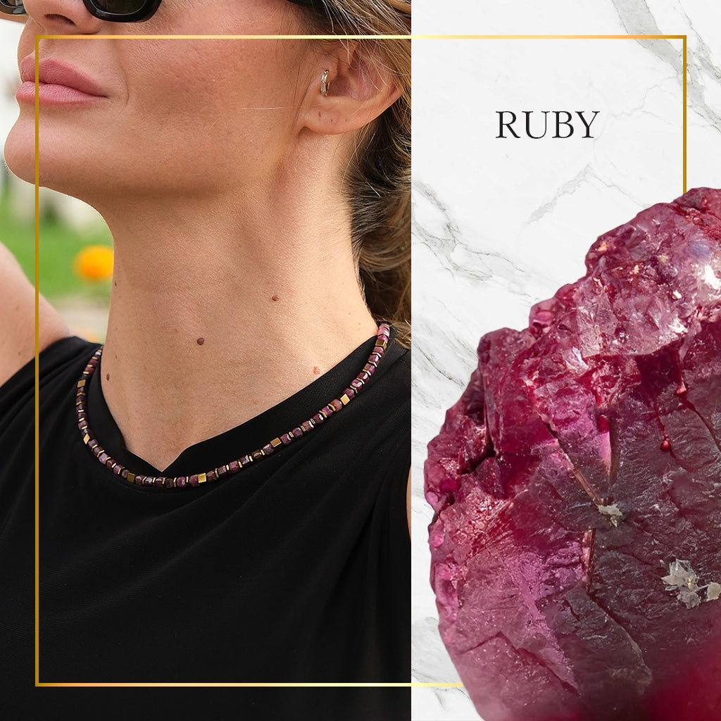 Ruby Flame – Sól Elegance Necklace