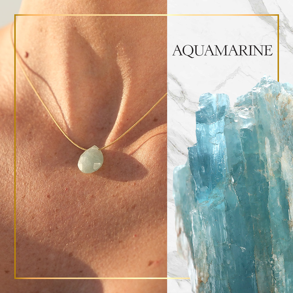 Balance & Touch – Aquamarine Necklace