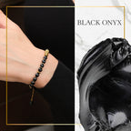 Turning Point Moment – Black Onyx Bracelet (Gold Version)