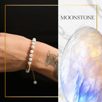 Life Bloom Moment – Moonstone Bracelet (Gold Version)