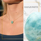 Virgo Zodiac & Touch – Amazonite Necklace