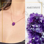 Aquarius Zodiac & Touch – Amethyst Necklace