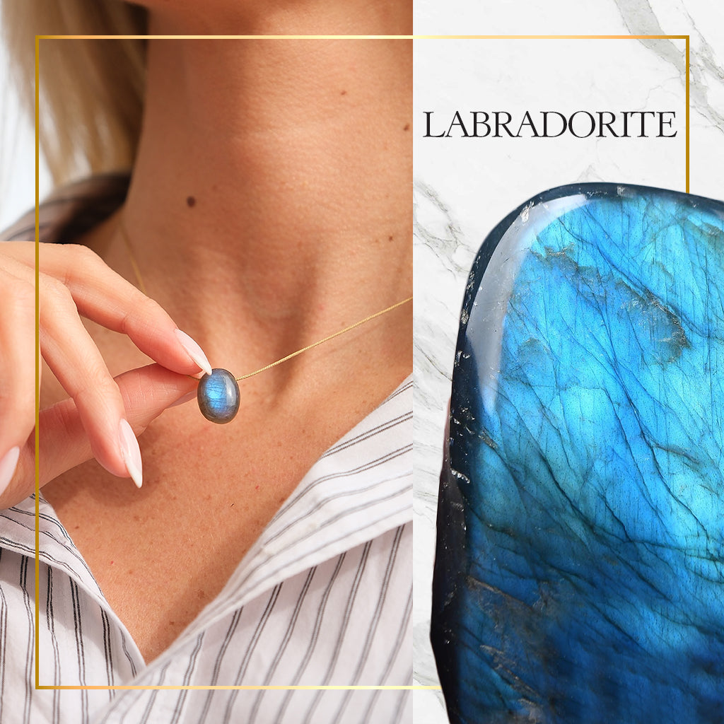Pisces Zodiac & Touch – Labradorite Necklace