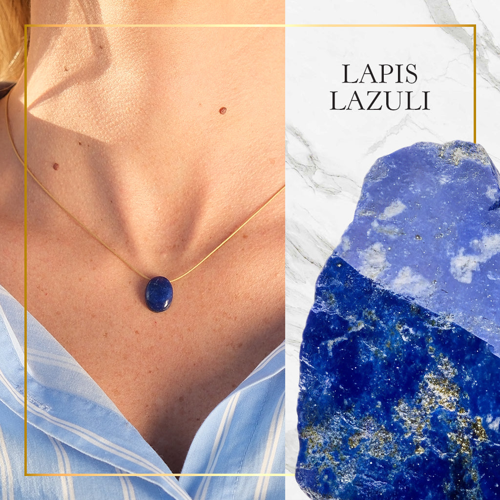 Libra Zodiac & Touch – Lapis Lazuli Necklace