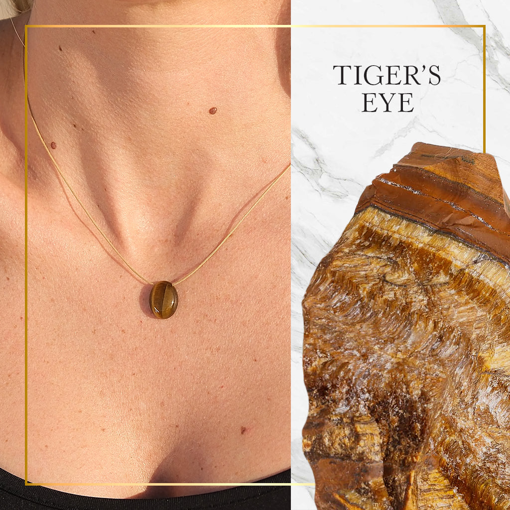 Leo Zodiac & Touch – Tiger’s Eye Necklace