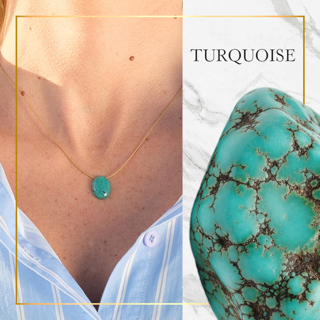 Sagittarius Zodiac & Touch – Turquoise Necklace