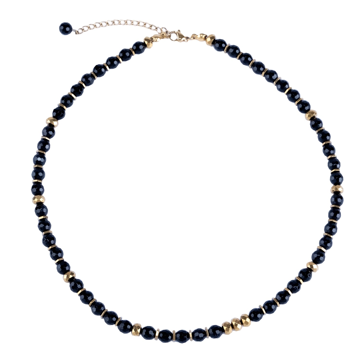 Turning Point Moment – Black Onyx Necklace (Gold Version)